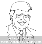 Donald Trump Coloring Page